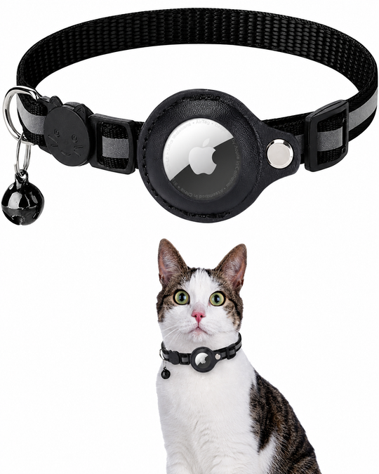 Katte GPS Tracker Halsbånd med Reflekterende Design