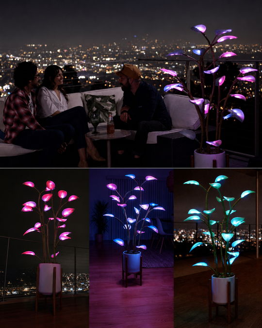 LED Plante Lampe Farveskiftende Design til Unik Belysning