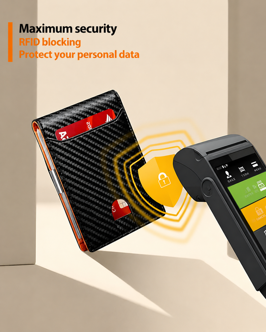 Mænds Kompakt Design RFID Læderpung