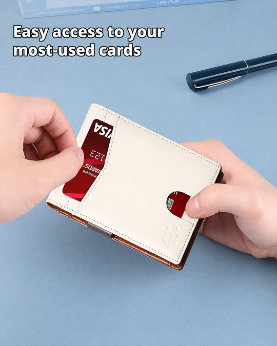 Mænds Kompakt Design RFID Læderpung