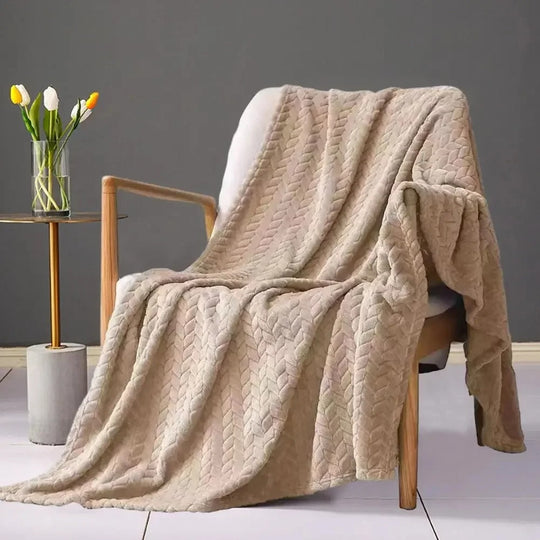 Coral Velvet Wool Blanket