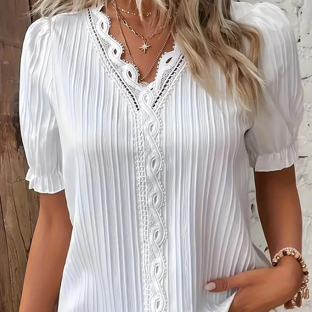 Plus Size kortærmet casual top til kvinder