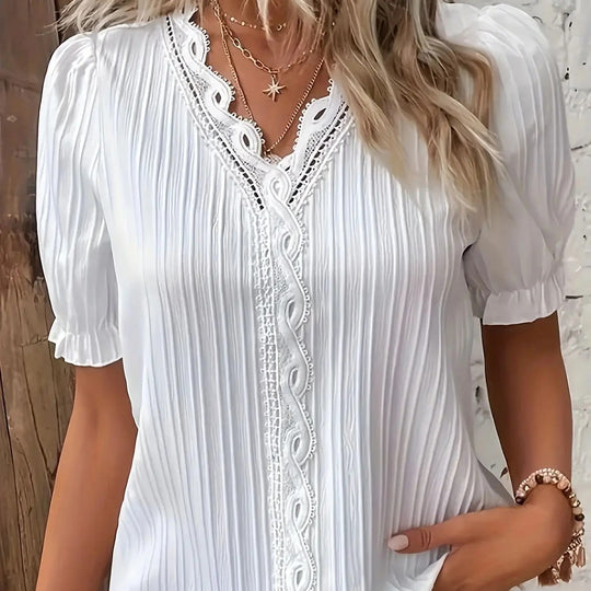 Plus Size kortærmet casual top til kvinder