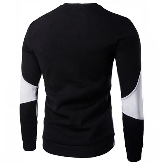 Afslappet sweatshirt med rund hals til mænd