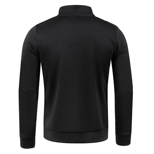 Rullekrave-sweatshirt med halv lynlås til mænd