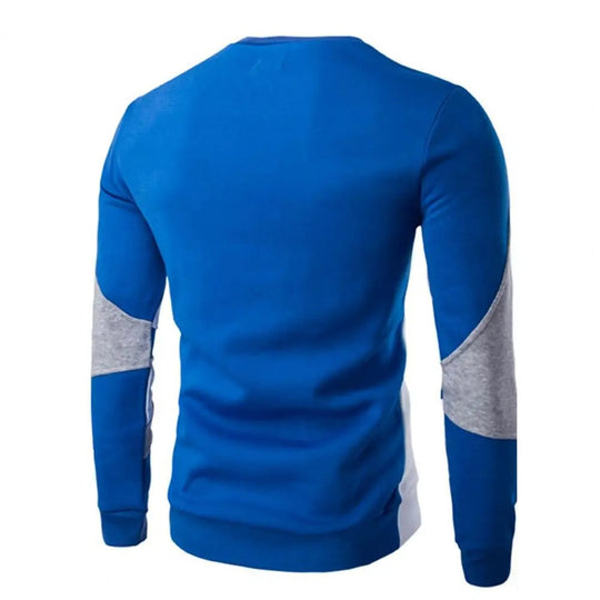Afslappet sweatshirt med rund hals til mænd