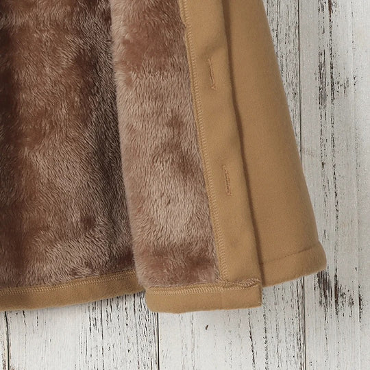 Tyk fleece vinterfrakke til piger