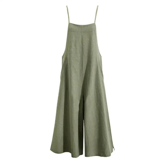 Kvinders overall ærmeløs løs jumpsuit