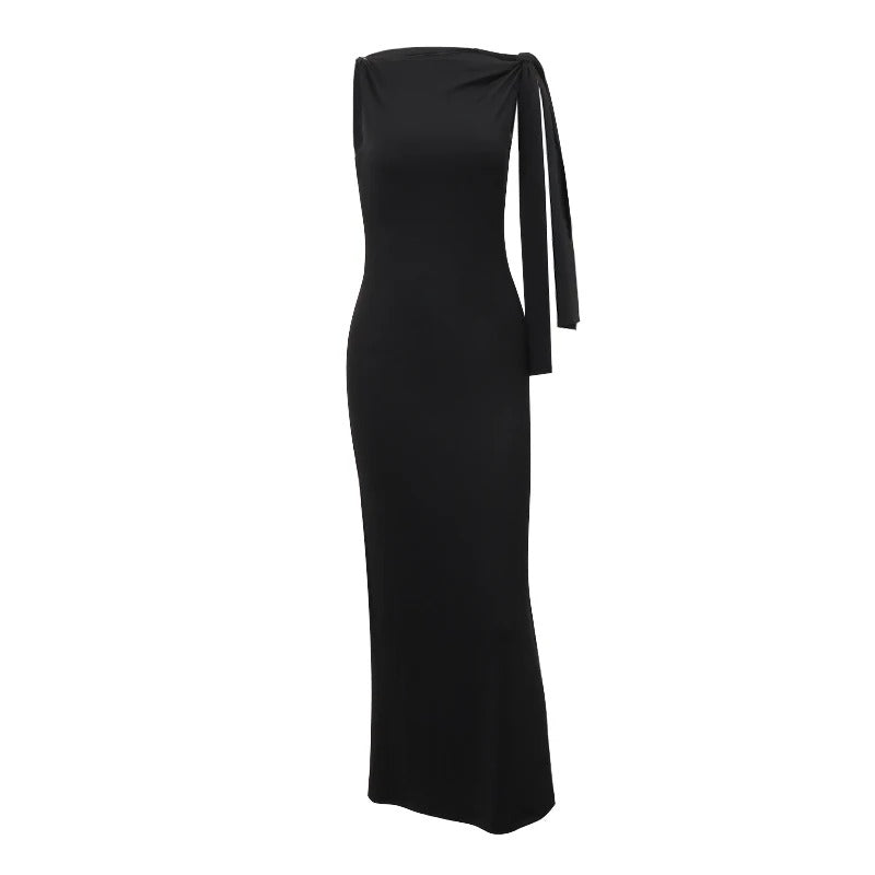 Kvinders ærmeløs slim fit aftenkjole