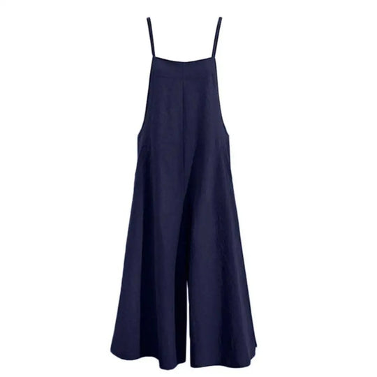Kvinders overall ærmeløs løs jumpsuit
