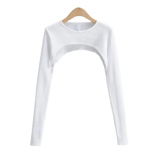 Blød strikket Crop Top til kvinder