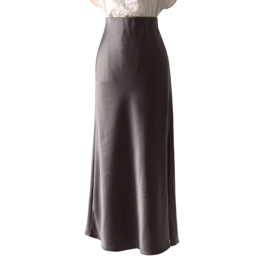 Kvinder split satin nederdel