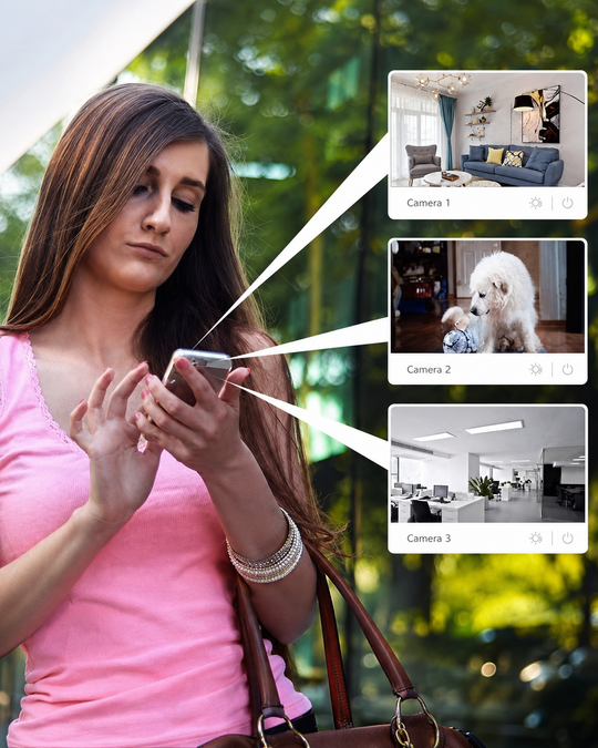 Trådløst Mini WiFi Sikkerhedskamera 1080P med App-Kontrol og Nattesyn