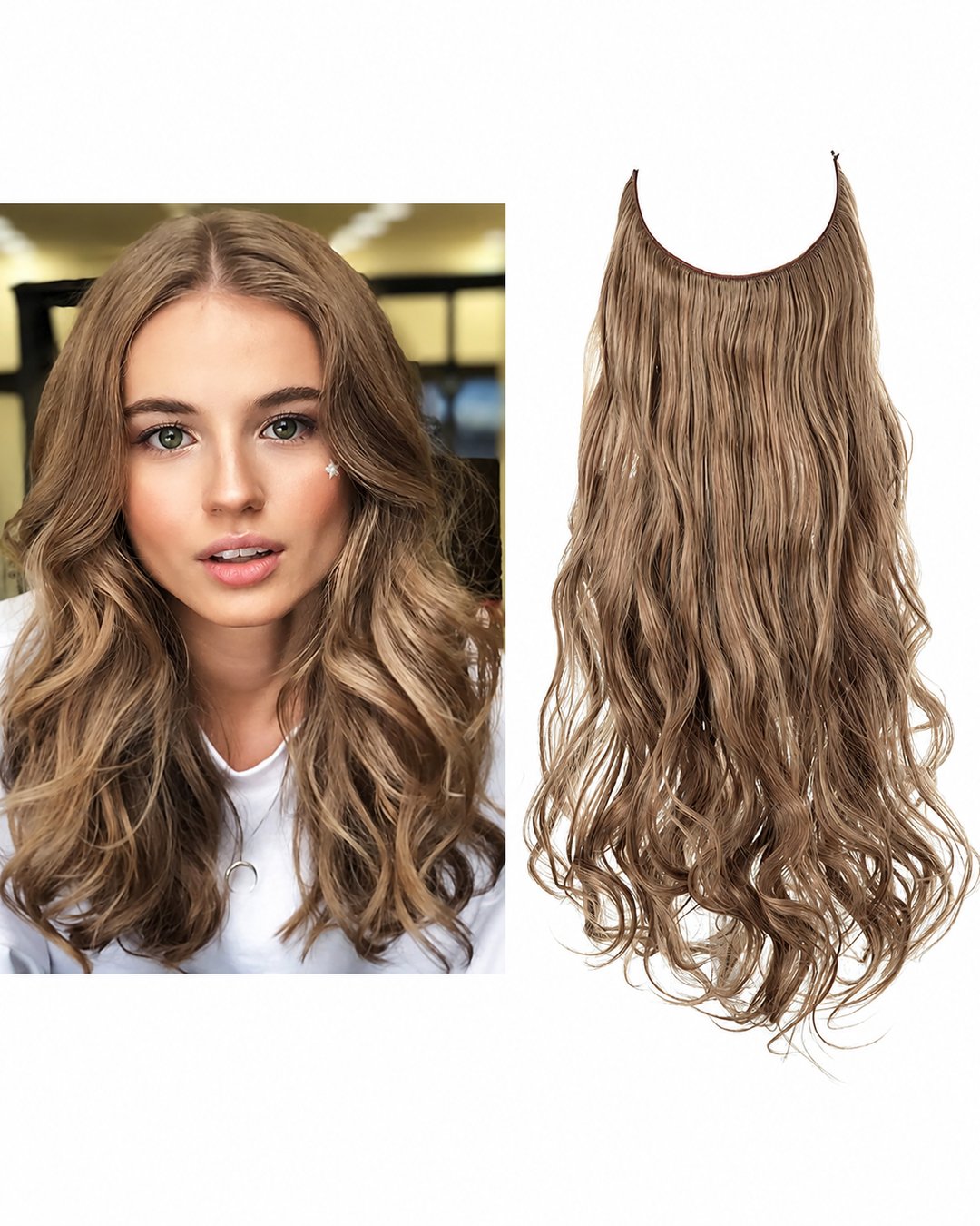 Usynlige Hårstrå til Kvinder - Naturligt Look
