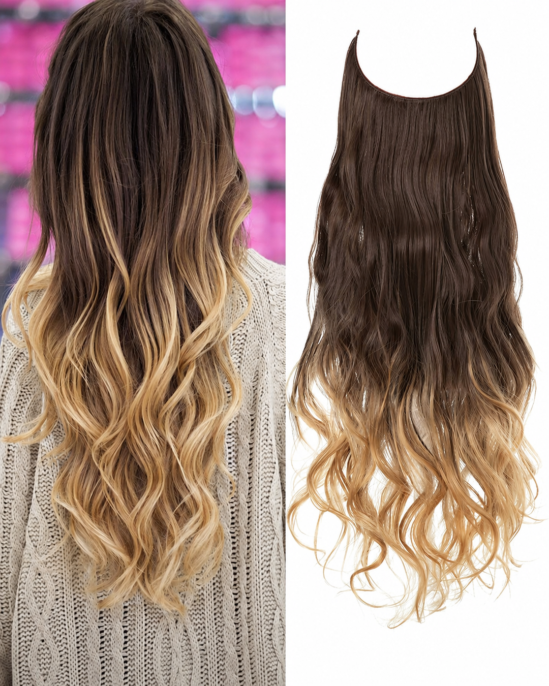 Usynlige Hårstrå til Kvinder - Naturligt Look