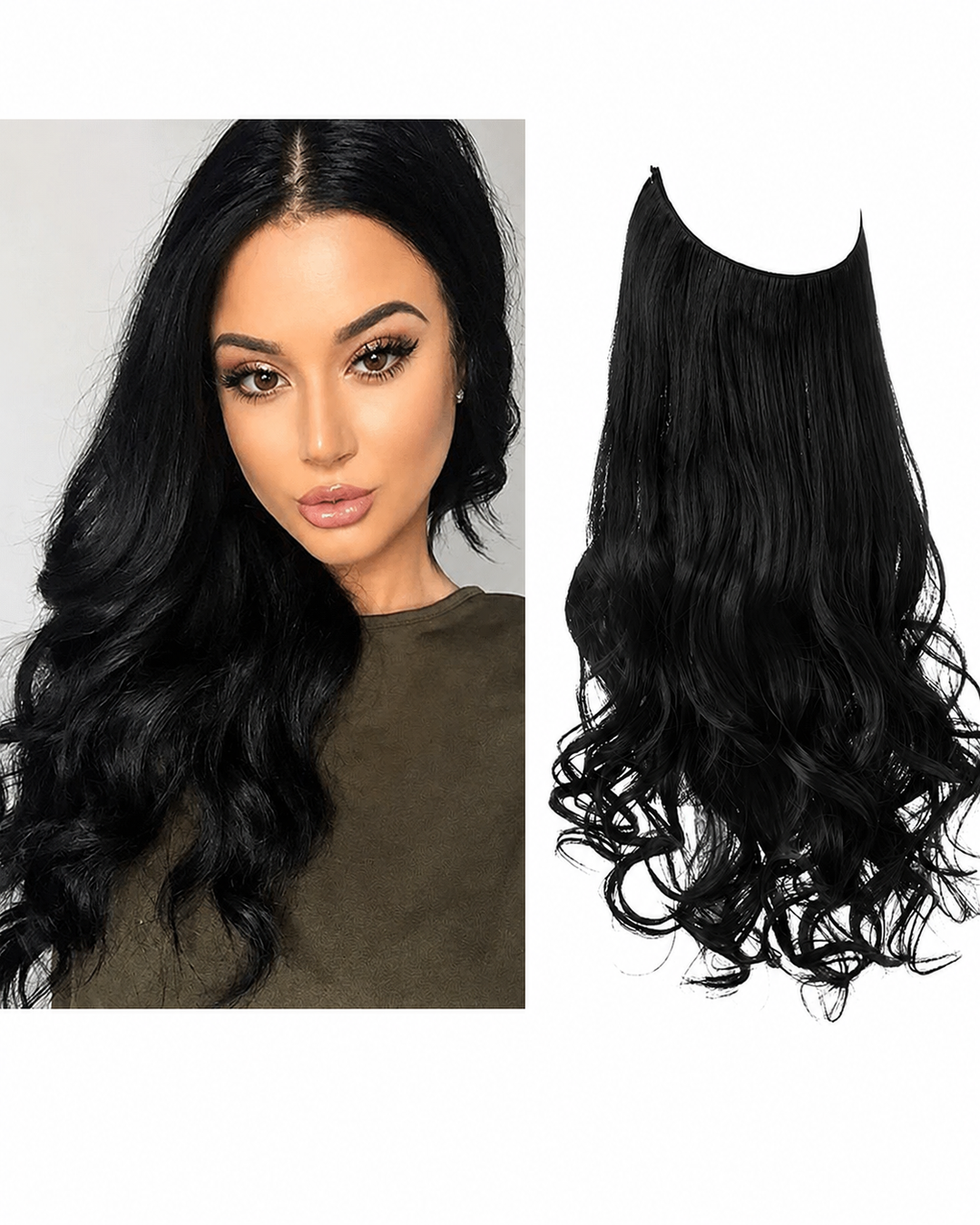 Usynlige Hårstrå til Kvinder - Naturligt Look