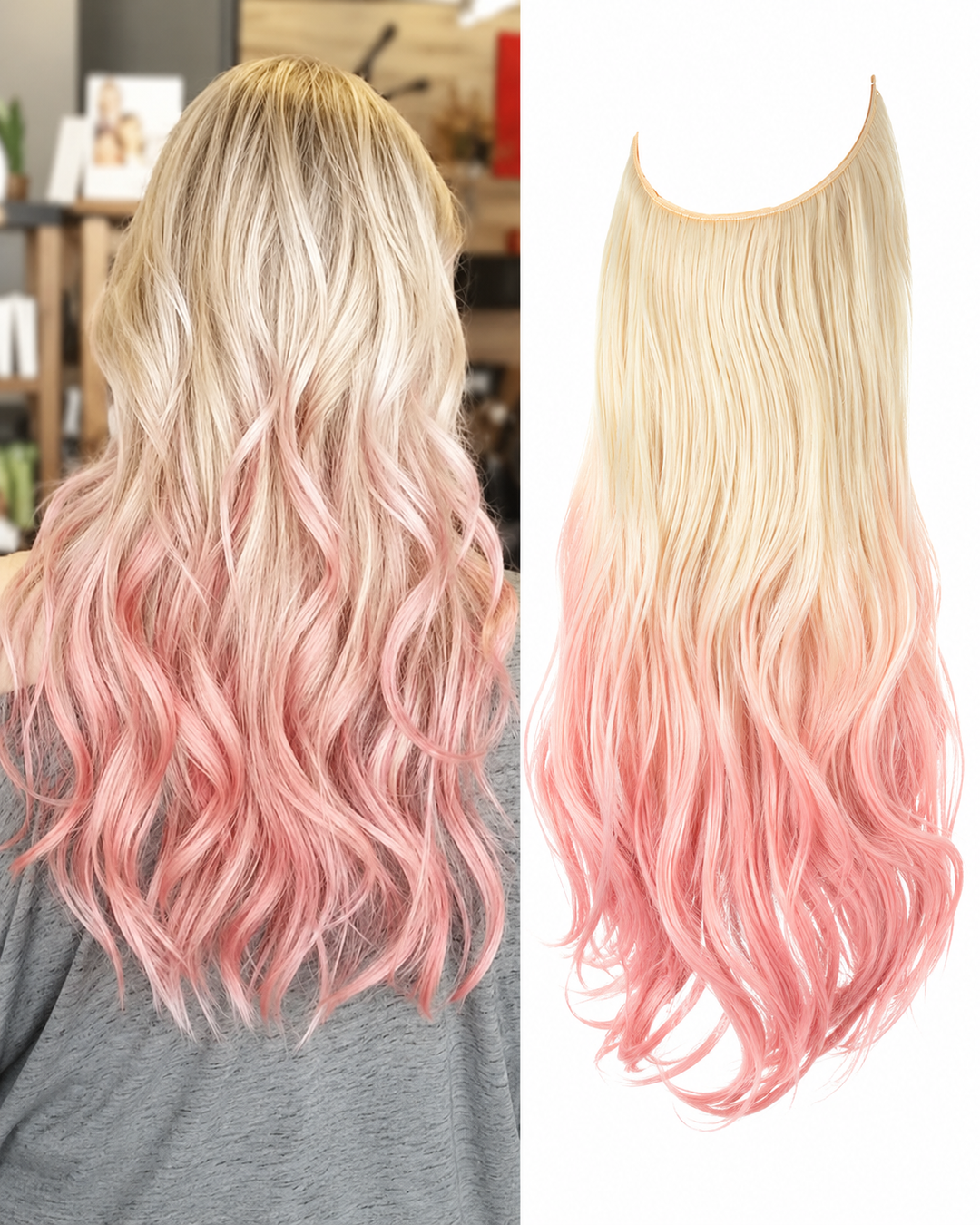 Usynlige Hårstrå til Kvinder - Naturligt Look
