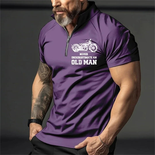 Herre Vintage 3D-print polo