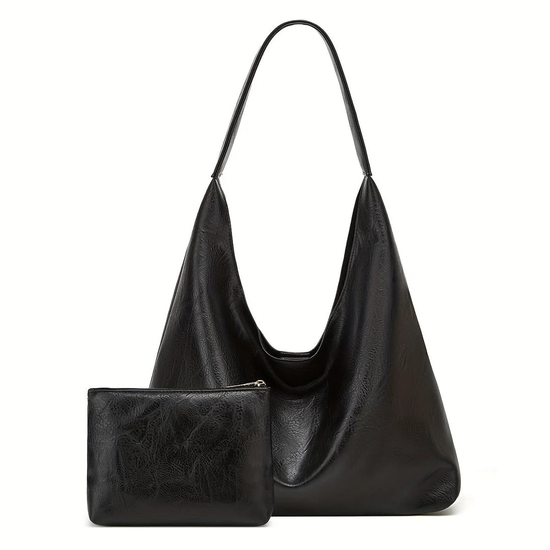 Kvinder Retro Large Tote Skuldertaske