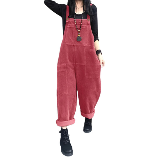 Jumpsuit i fløjlsbukser til kvinder
