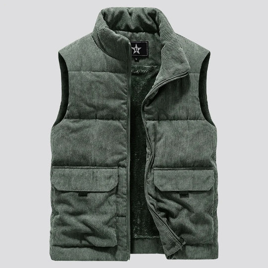 Varm vest i fleece til mænd