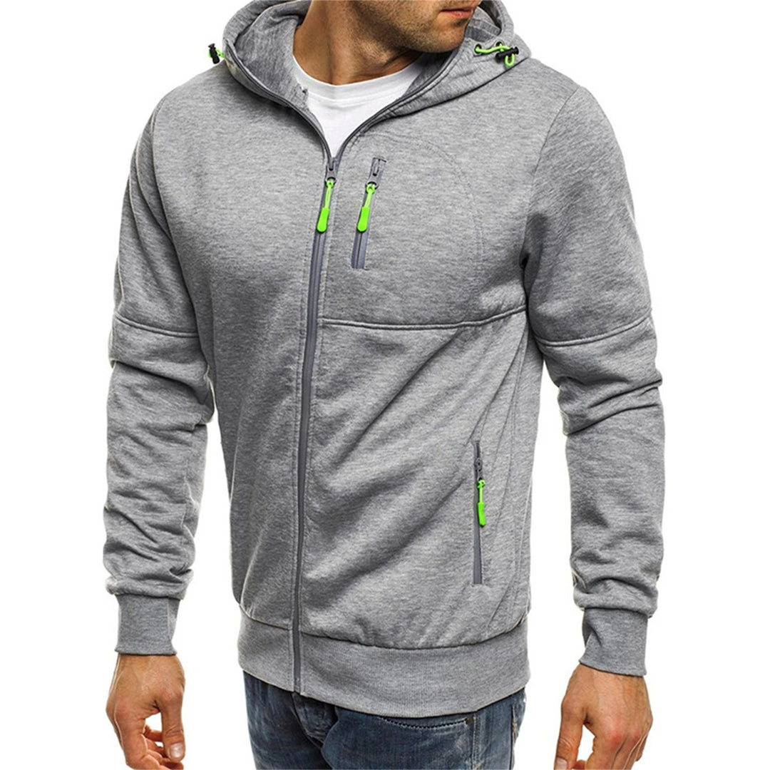 Afslappet sweatshirt med hætte til mænd
