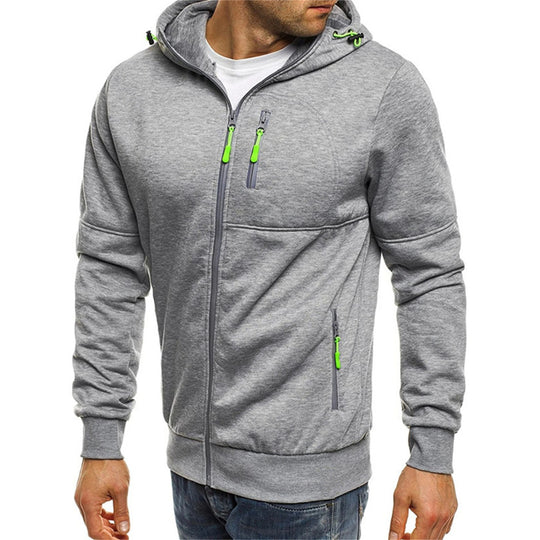 Afslappet sweatshirt med hætte til mænd