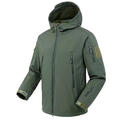 Vandtæt taktisk softshell-jakke til mænd