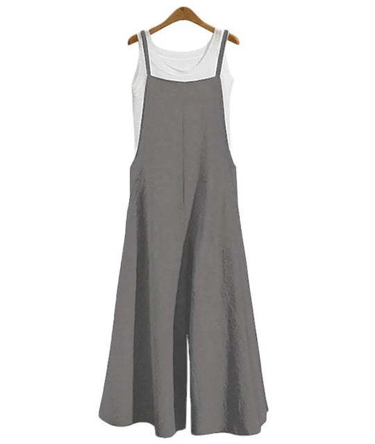 Kvinders overall ærmeløs løs jumpsuit