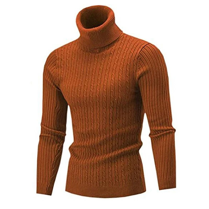 Smal rullekravesweater til mænd