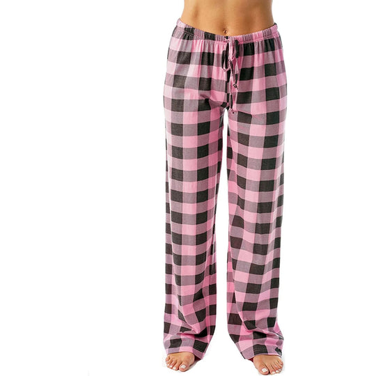 Kvinders plaidprintet pyjamas