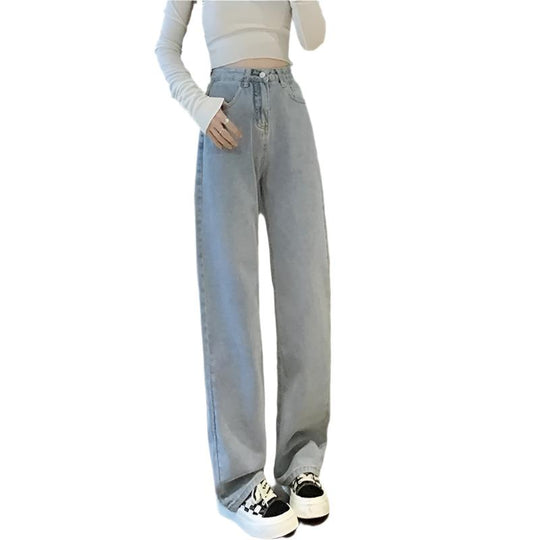 Vintage jeans med brede ben til kvinder