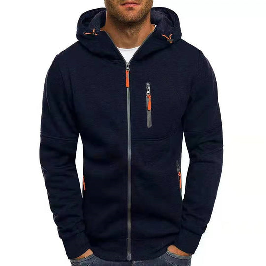 Afslappet sweatshirt med hætte til mænd