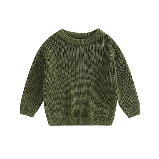 Casual strikket pullover til børn